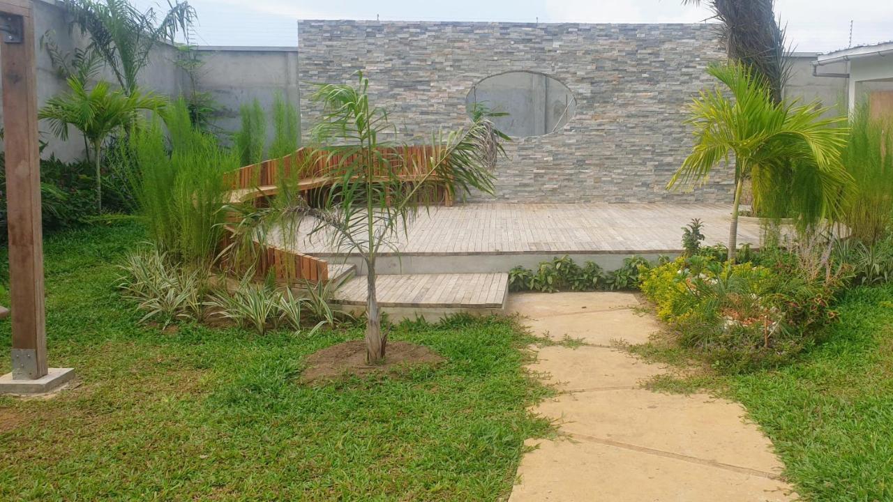 Villa Bolati, Avec Piscine, Jacuzzi, Jardin Et Vue Bonoua 外观 照片
